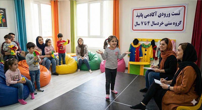 متن تست ورودی گروه خردسال آکادمی پانیذ (سنی 4 تا 7 سال)